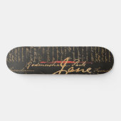Jane Austen Handwriting Skateboard (Horizontaal)