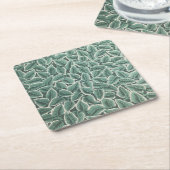 Jane Austen Home Wallpaper Vierkante Kartonnen Onderzetter (Schuin)