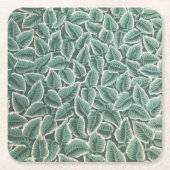 Jane Austen Home Wallpaper Vierkante Kartonnen Onderzetter (Voorkant)