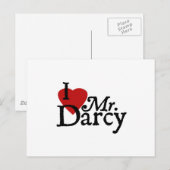 Jane Austen ik hou van Mr Darcy Briefkaart (Voorkant / Achterkant)