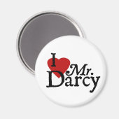 Jane Austen, ik hou van Mr Darcy Magneet (Voorkant / Achterkant)