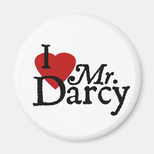 Jane Austen ik hou van Mr Darcy Magneet