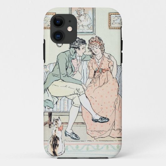 Jane Austen Illustration iPhone 5 Hoesje (Achterkant)