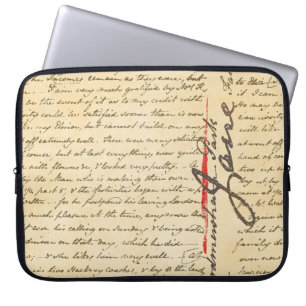 Jane Austen Letter Laptop Sleeve