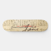 Jane Austen Letter Skateboard (Horizontaal)