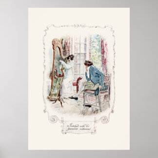 Jane Austen Mansfield Park Illustratie Print