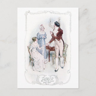 Jane Austen Mansfield Park Illustration Briefkaart