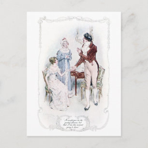 Jane Austen Mansfield Park Illustration Carte post