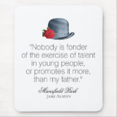 Jane Austen - Mijn vader -  Pet Muismat (Voorkant)