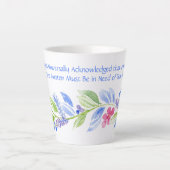 Jane Austen Motto Floral Mug (Devant)