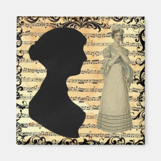 Jane Austen Music Magneet (Voorkant)