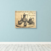Jane Austen: Niets behalve Tea Canvas Afdruk (Insitu (Houten vloer))