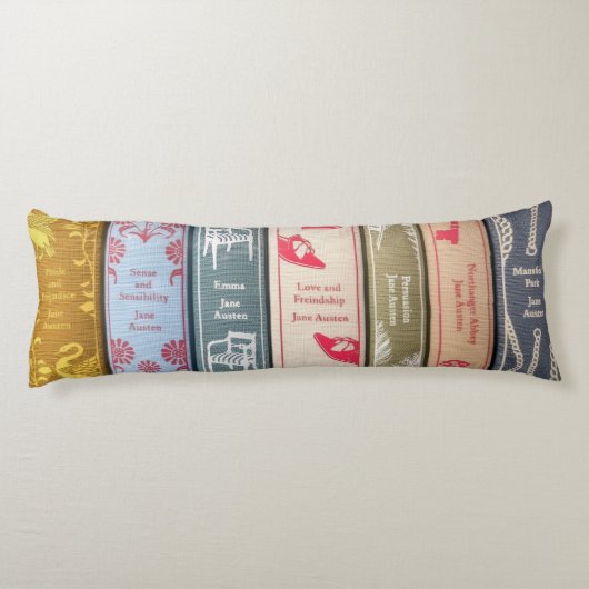 Jane Austen Novels Lichaamskussen (Achterkant)