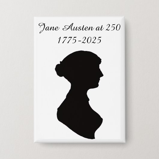Jane Austen op 250 Button (Voorkant)