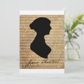 Jane Austen Page Silhouette (Staand voorkant)