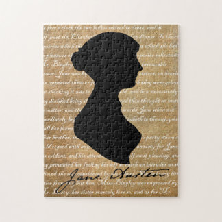 Jane Austen Page Silhouette Legpuzzel
