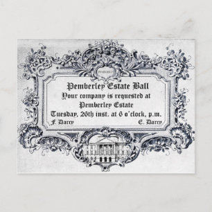 Jane Austen: Pemberley Estate Ball Briefkaart