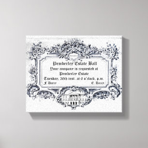 Jane Austen: Pemberley Estate Ball Canvas Afdruk