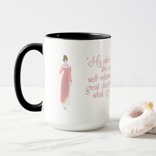 Jane Austen Persuasion Citation Mug (Avec donut)
