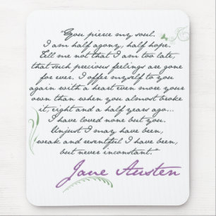 Jane Austen Persuasion Quote #1 Muismat