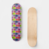 Jane Austen pop kunst kleurrijk Skateboard (Voorkant)