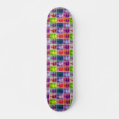 Jane Austen pop kunst kleurrijk Skateboard (Voorkant)