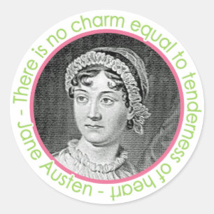 Jane Austen Portrait Avec Stickers Citation