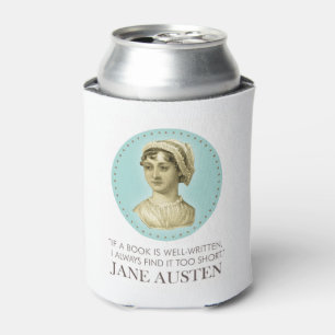 Jane Austen Portrait en Citaat bij het Lezen Blikjeskoeler