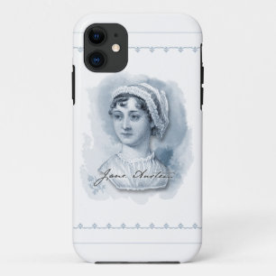 Jane Austen Portrait en Signature iPhone 11 Hoesje