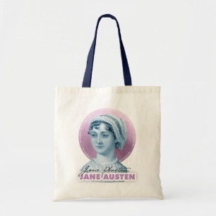 Jane Austen Portrait en Signature Pink Tote Bag