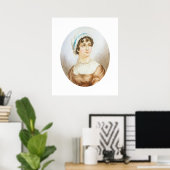 Jane Austen Portrait Imprimer Poster (Bureau à domicile)