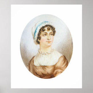 Jane Austen Portrait Imprimer Poster