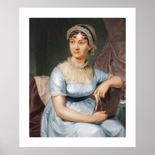 Jane Austen Portrait Imprimer Poster (Devant)