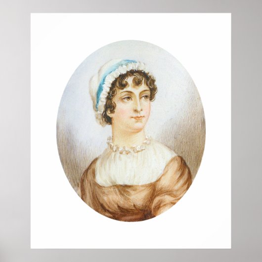 Jane Austen Portrait Print Poster (Voorkant)