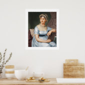 Jane Austen Portrait Print Poster (Keuken)