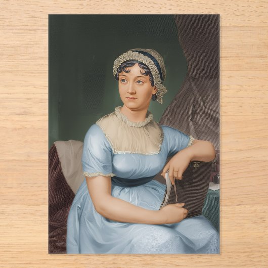 Jane Austen portret Acryl Uitnodigingen (Voorkant)