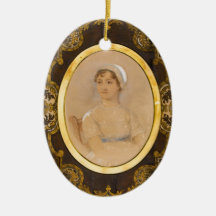 Jane Austen portret ornament