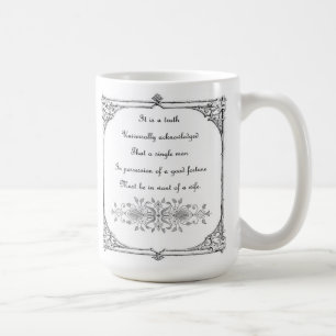 Jane Austen Pride en Prejudice Inspiration Koffiemok