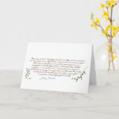 Jane Austen Pride & Prejudice Quote #1 Kaart (Gele Bloem)