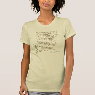 Jane Austen Pride & Prejudice Quote #1 T-shirt