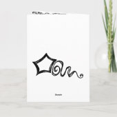 Jane Austen Quote Birthday Card GEPERSONALISEERD Kaart (Achterkant)