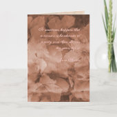 Jane Austen Quote Birthday Card GEPERSONALISEERD Kaart (Voorkant)