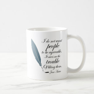 Jane Austen Quote Gift Koffiemok