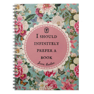 Jane Austen Quote Notebook "Prefer a Book" Notitieboek