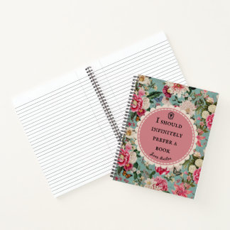 Jane Austen Quote Notebook "Prefer a Book" Notitieboek