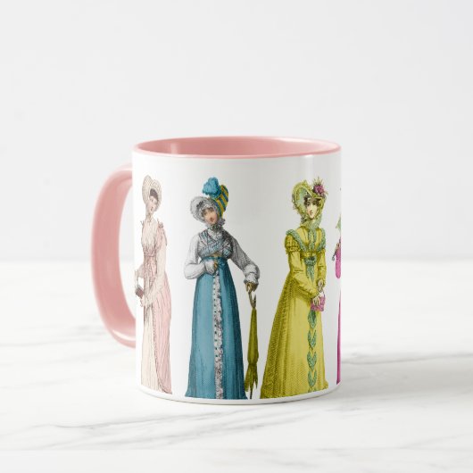 Jane Austen Regency Mok (Voorkant links)