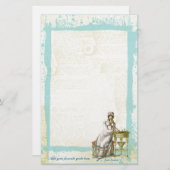 Jane Austen Regency  Style Stationery Briefpapier (Voorkant / Achterkant)