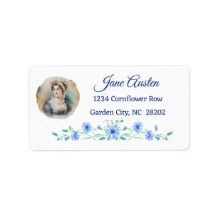 Jane Austen retouradreslabels Etiket