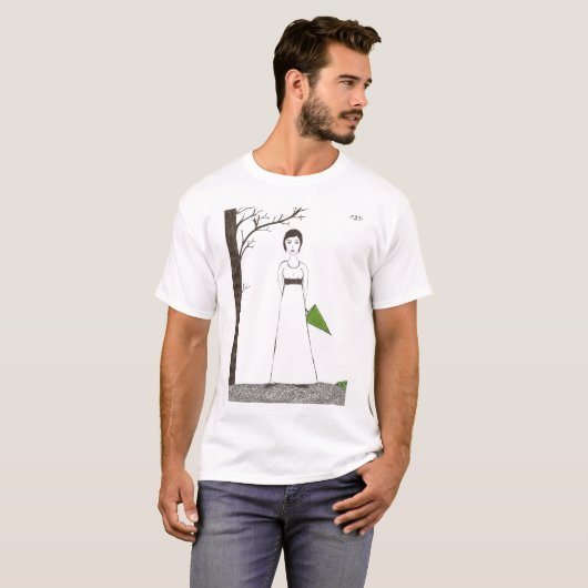 Jane Austen rice T-shirt (Voorkant volledig)