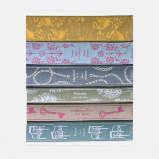 Jane Austen roman Throw Blanket Fleece Deken (Voorkant)